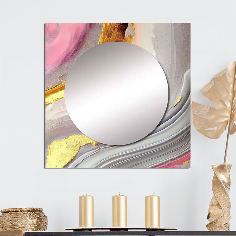 Jaquain - Modern Large Square Mirror Wall Decor For Bedroom, 23" x 23"