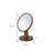 Wood Frame Round Freestanding Mirror