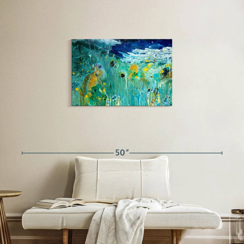 Acrylique sous l'eau, H 20 po x l 30 po