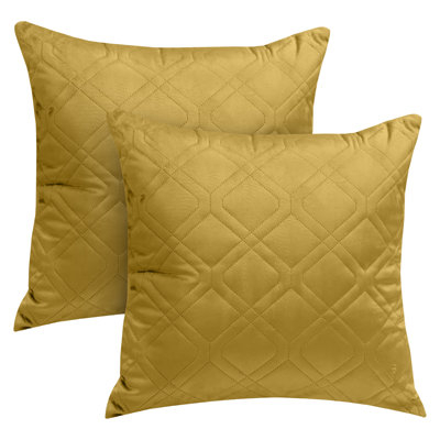 Aspire Homeware Diamond-Pattern Square Velvet Cushion Cover