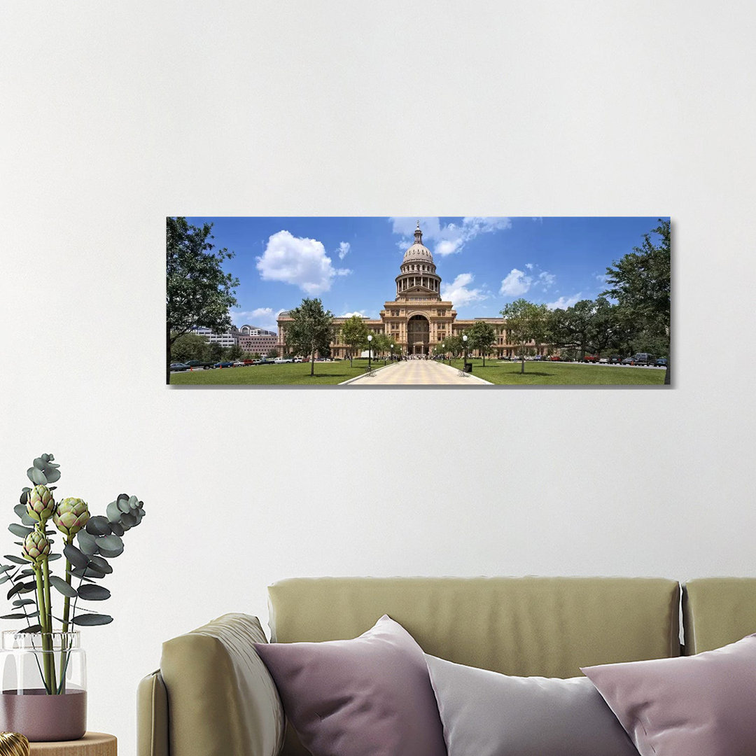 Facade of a Government Building, Texas State Capitol, Austin, Texas, USA - Wrapped Canvas Panoramic Photograph
