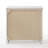 White High Gloss 3-Drawer Nightstand