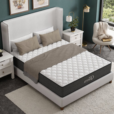 10/12 Inch Cooling Gel Hybrid Mattress - Orthopedic Support, Adjustable Base Compatible, Low Motion Transfer, Water Resistant, CertiPUR-US Certified for Twin/Twin XL/Full/Queen/King