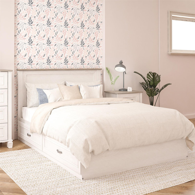 Tête de lit Hillview, chêne magnolia et bois de fer, Double