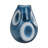 Curvy Polka Dot Glass Vase, Blue/White-1816517174