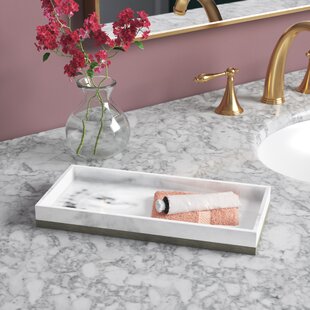 Marble Bathroom, Kitchen, Sinks Soap Dispenser Tray Set For Home