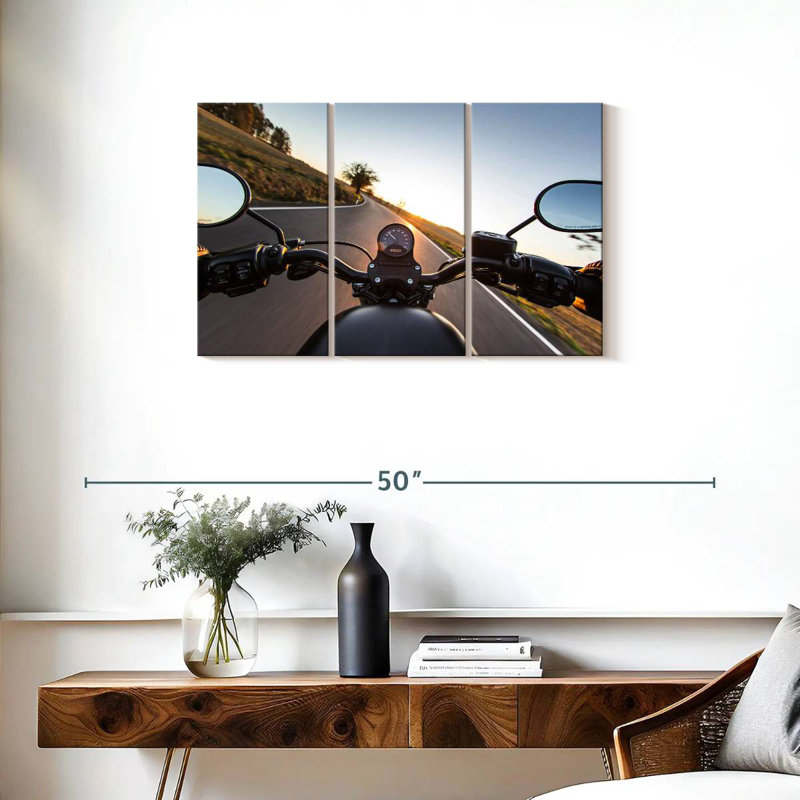 Mehar Motorcycle Ride, 20" H x 33" W