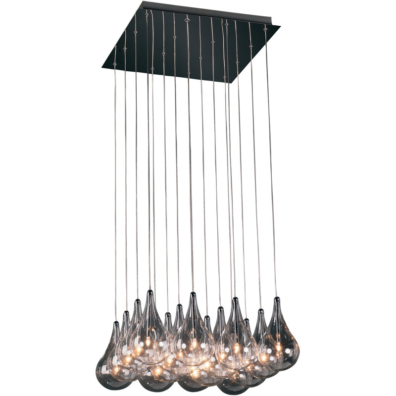Luminaire suspendu pour îlot de cuisine 16 lumières Neal