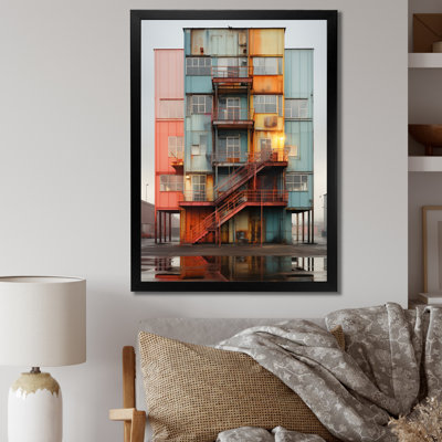 «Warehouse Industrial Cubic Palette IV», reproduction sur toile