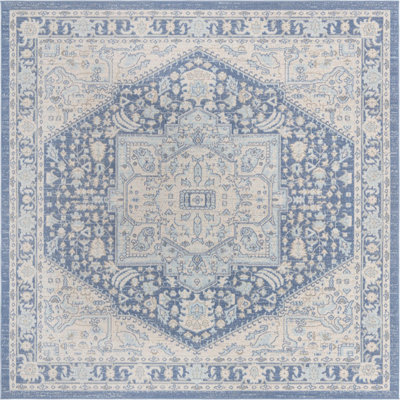 Tapis oriental bleu Shailena