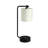 19" Crewe Metal Table Lamp with USB and  AC Outlet