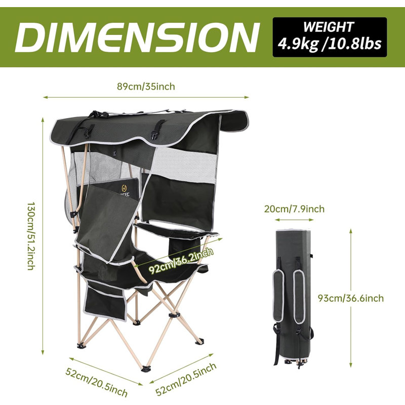 Chaise de camping pliante 