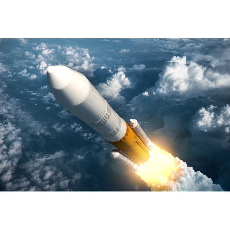 Haugen Rocket Takes Off - Wrapped Canvas Print, 30cm H x 46cm W x 3.8cm D