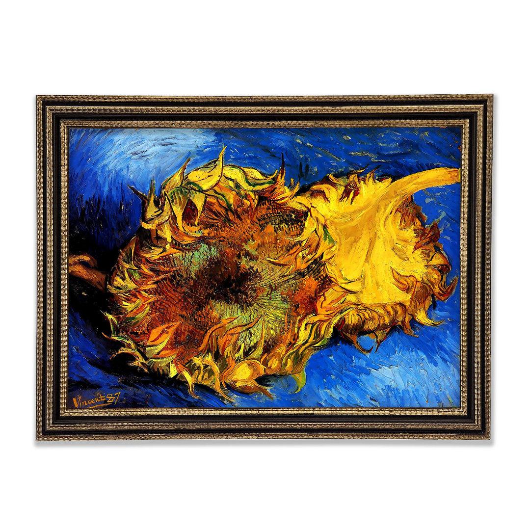 Van Gogh Zwei geschnittene Sonnenblumen 3 Gerahmter Druck