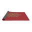 Tapis rouge/jaune tissé à la machine-658564222