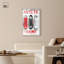«Hustle Grind Brick Wall Sneakers Shadowbox Print Sneaker» par Art Remedy, cadre blond, 30 x 45-184955291-184955268