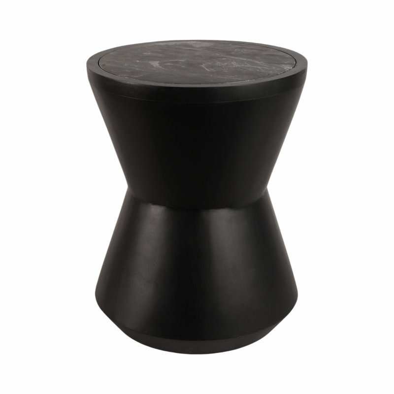 Orren Ellis 20" Crestly Black Side Table