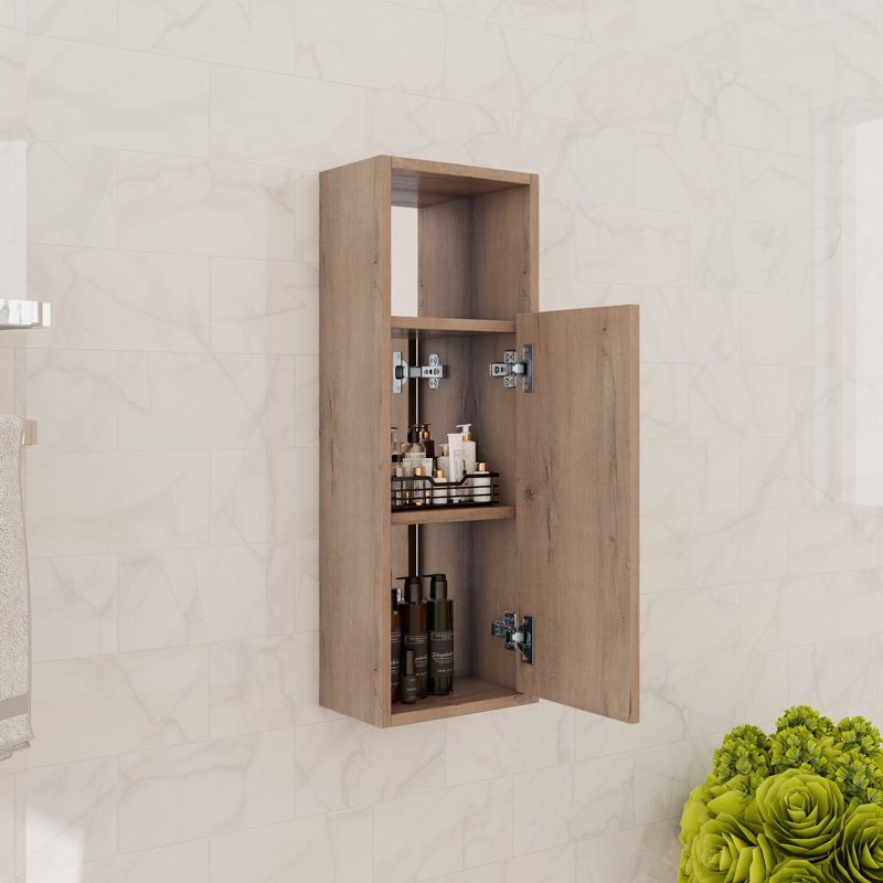 Petite armoire latérale 10 po avec porte à fermeture douce et 1 tablette