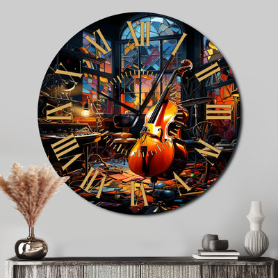 Horloge murale Music Jazz Fusion Vibrant