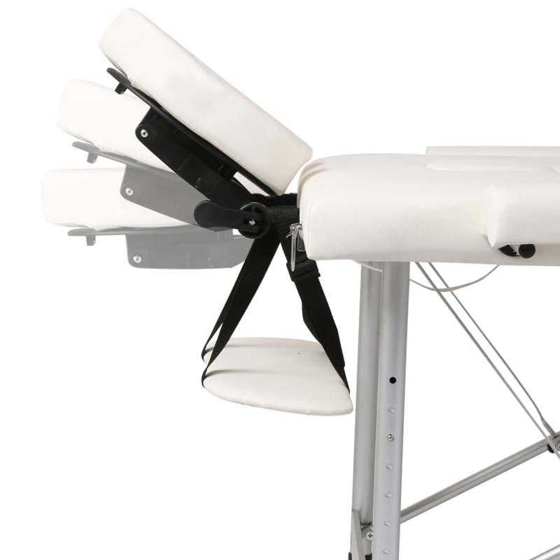Table pliante réglable 73 po, Blanc crème