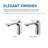 Single Handle Bathroom Sink Faucet With Pop Up Drain-105462943