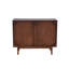 Cabinet de rangement en nacre de Ginett - Console de rangement en bois massif avec pieds Mid-Century 