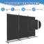 261cm W x 180cm H 3 - Panel Folding Room Divider