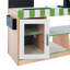 Teamson Kids Cashier Austin Interactive Play Checkout Counter Stand with 26 Accessories, Green/White/Natural Wood