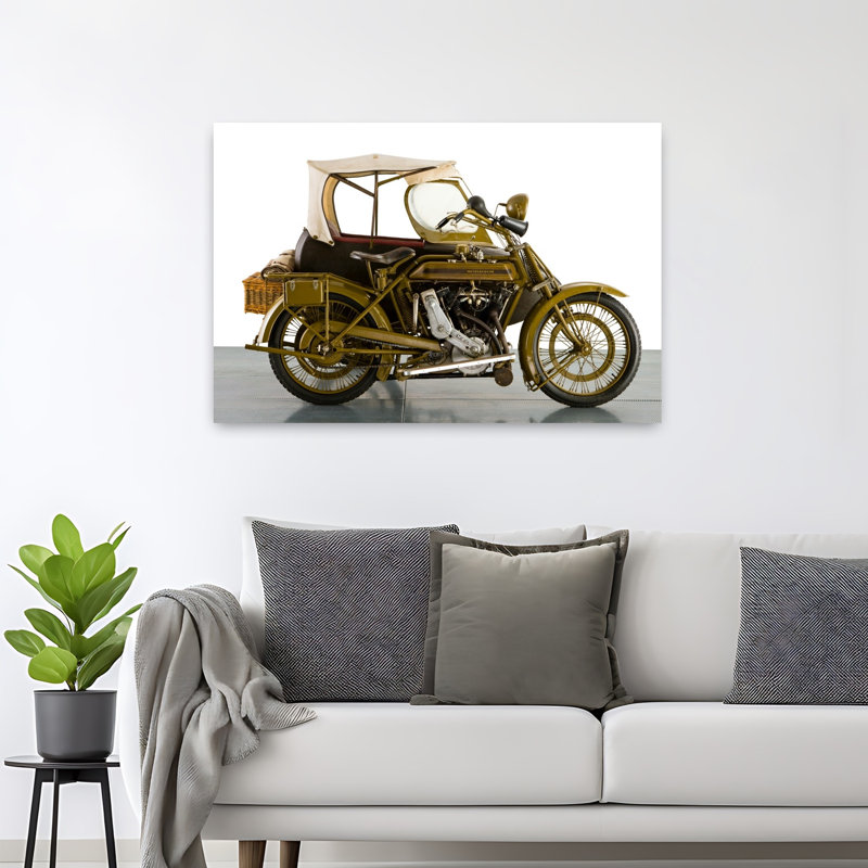 1915 Motosacoche 996Cc Combinaison de motocyclette, paysage abstrait classique, art mural, H 32 po x l 48 po