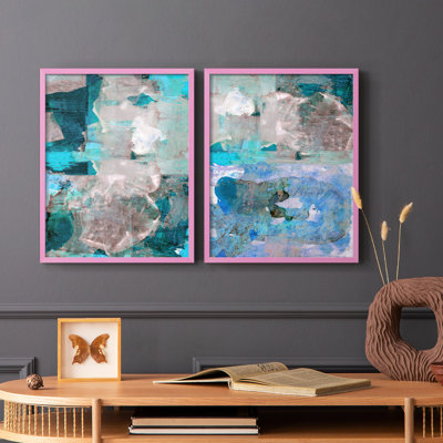 Impasto III - reproduction encadrée de qualité supérieure - prête à être accrochée - aucun clou requis - aucun clou requis