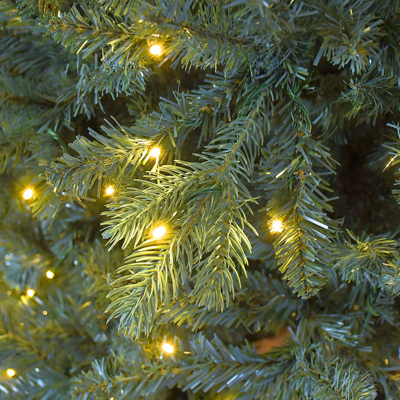 Arbre de Noël artificiel pré-éclairé avec lumières blanc chaud, 7 pi