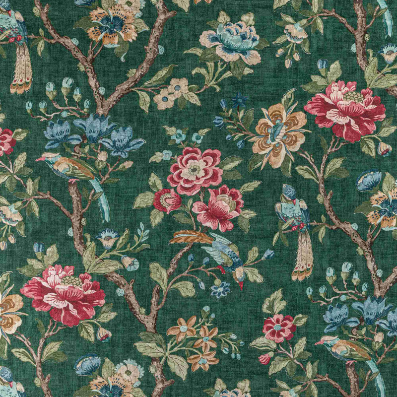 Trad Nouveau Symphony Fabric, Emerald