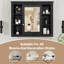 Armoire de rangement pour miroir de salle de bain 35 po x 28 po - fonctionnelle, élégante et murale