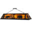 Luminaire suspendu linéaire pour table de billard 9 lumières Old Forge