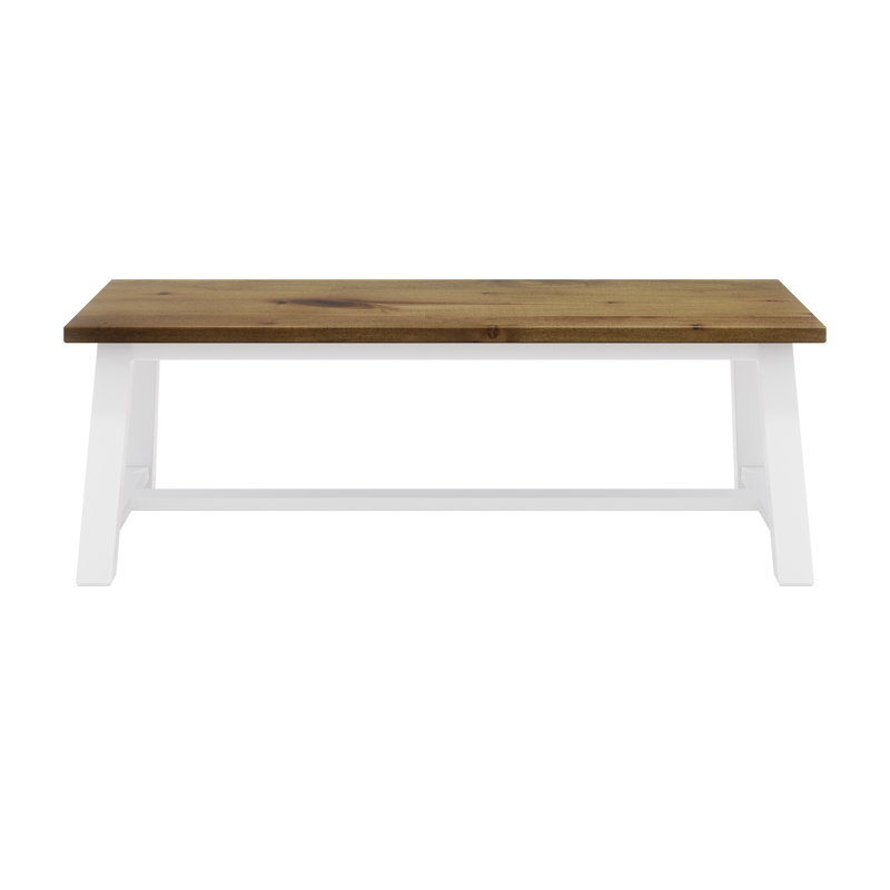 Banc en bois massif, Naturel