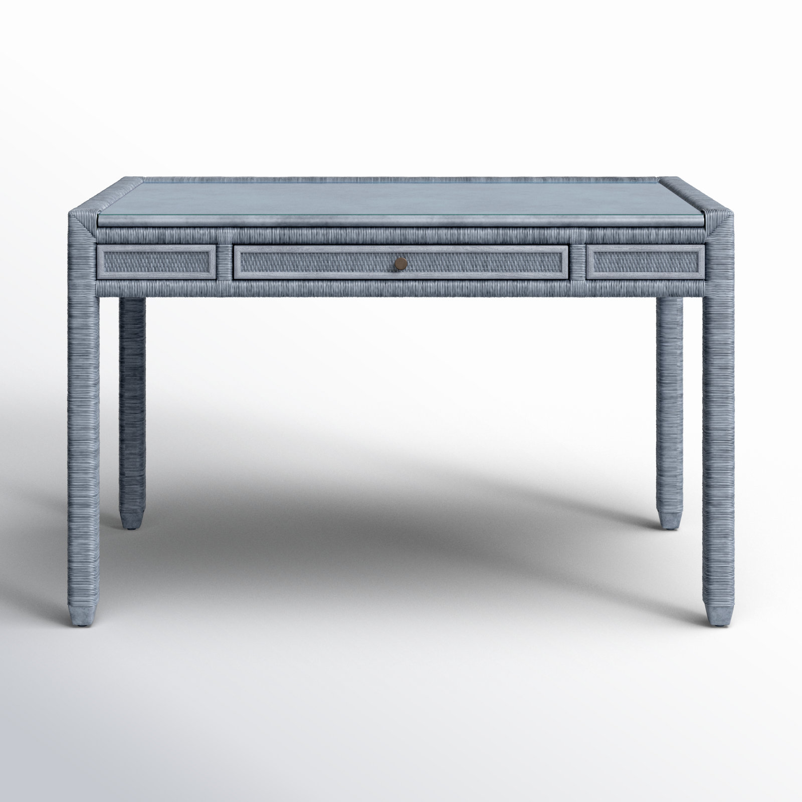 Stylish Rattan Writing Desk - Pine Isle Collection