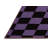 Machine Washable Checkered Red Area Rug
