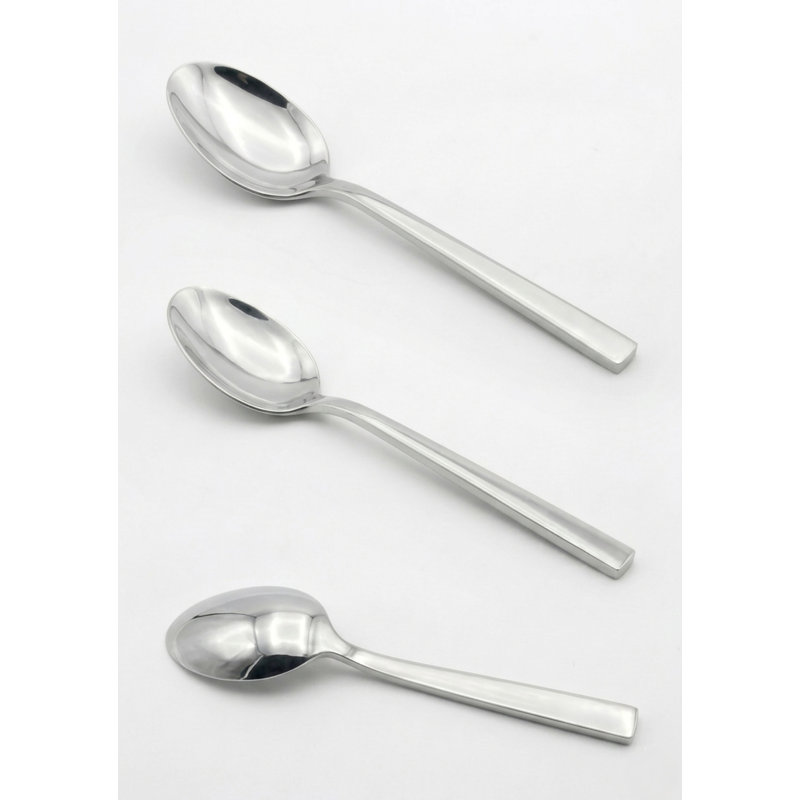 Cutlery Sets Stainless Steel 18/8 Dessert Spoon 4pc Set Catering Flat