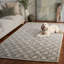 Geometric Hand-Tufted Wool Taupe Area Rug-11076575