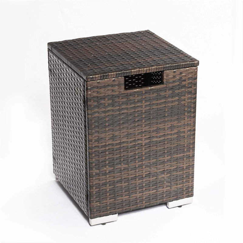 16'' Square Rattan Propane Tank Cover