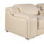 103" Beige Italian Leather Reclining USB Sofa