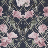 Azhanae Floral Metallic Wallpaper Double Roll