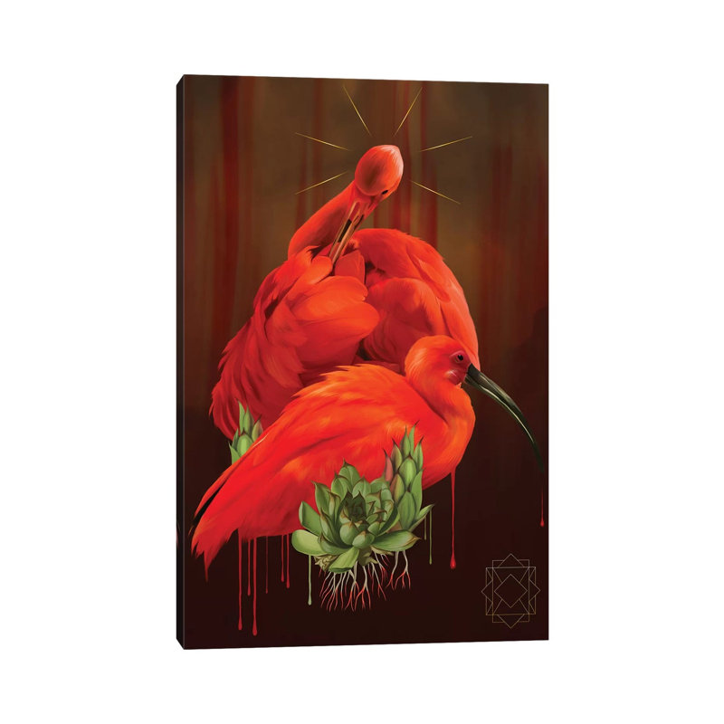 Ibis 1 Piece Wrapped Canvas Wall Art, 66.04 cm H x 45.72 cm W x 1.91 cm D