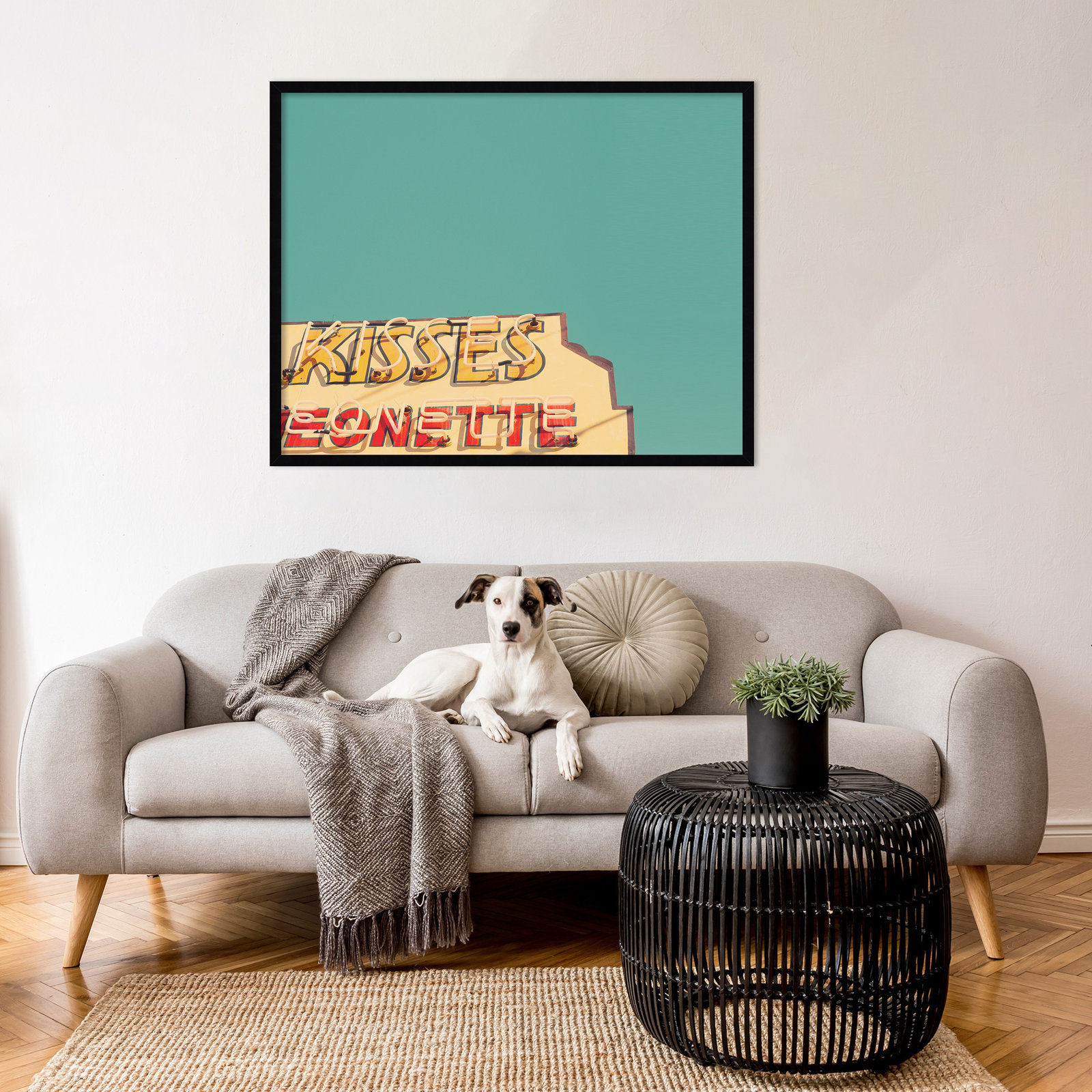 Kisses Photo Print by Robert Cadloff, Black, 27.25" H x 34.25" W x 0.88" D
