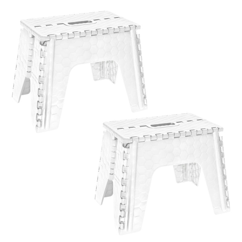 Foldable Step Stool, White