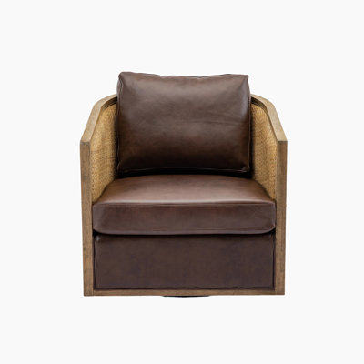 Fauteuil demi-tonneau pivotant de 30,12 po Bartly