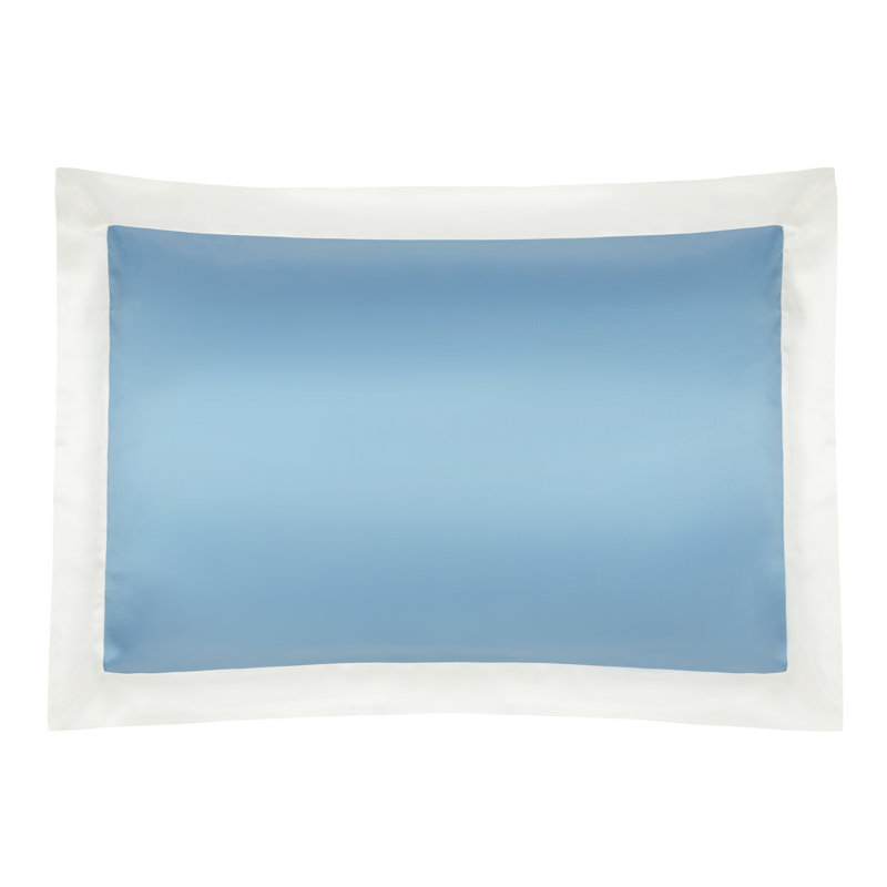 Summerhill Blue Silk Pillow Case, Standard