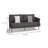 Michalitsa 59.06'' Wide Rectangle Loveseat with Cushions