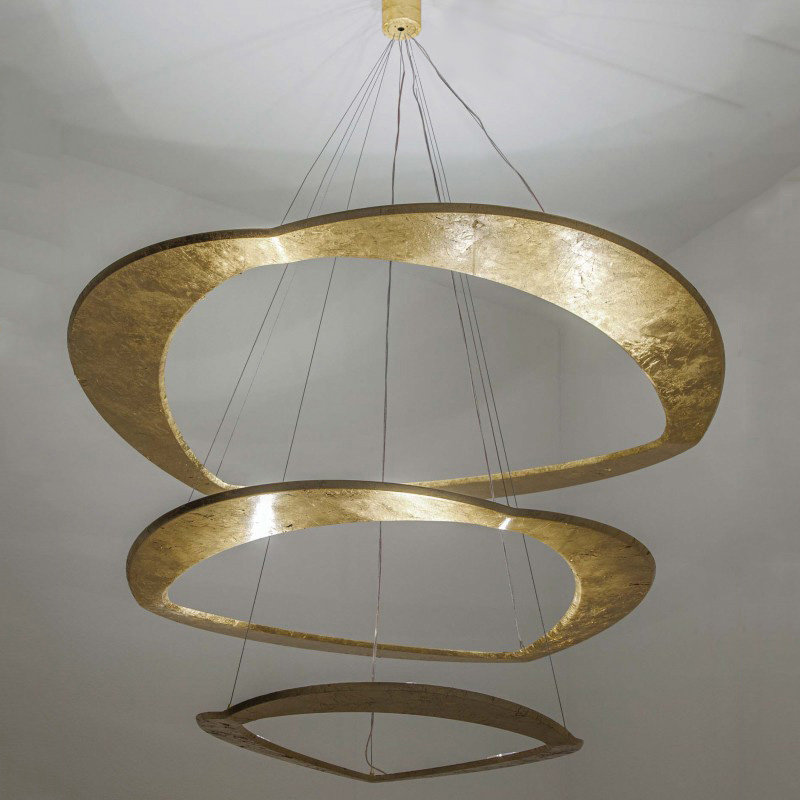 Diadema Chandeliers, Gold Leaf