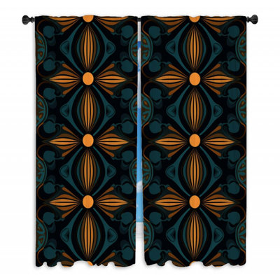 Paire de rideaux obscurcissant en polyester Joena